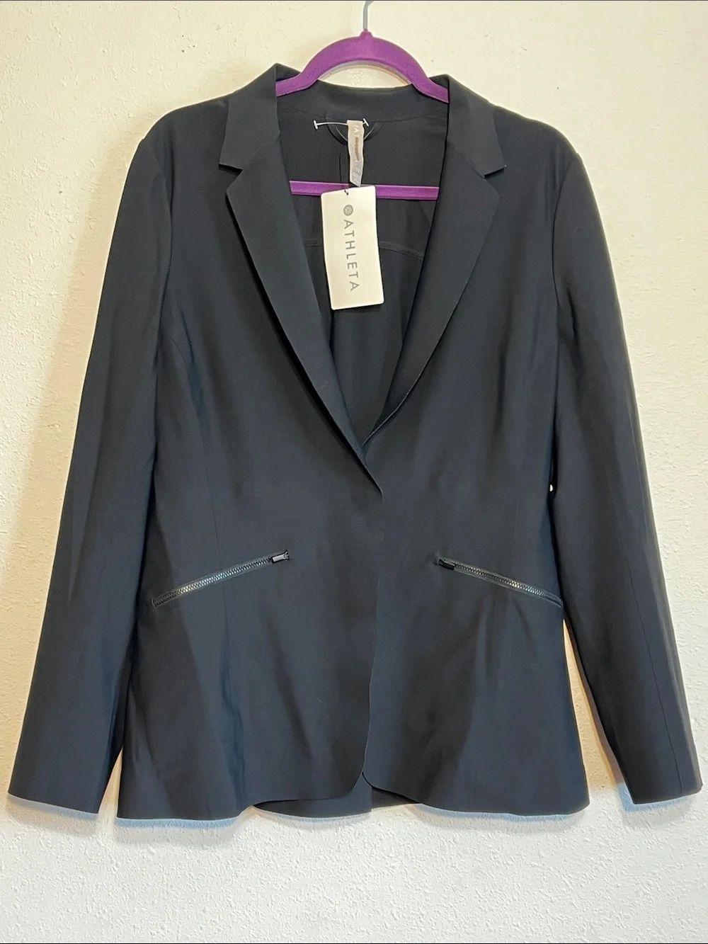 Athleta Interstellar Black Blazer Size 12